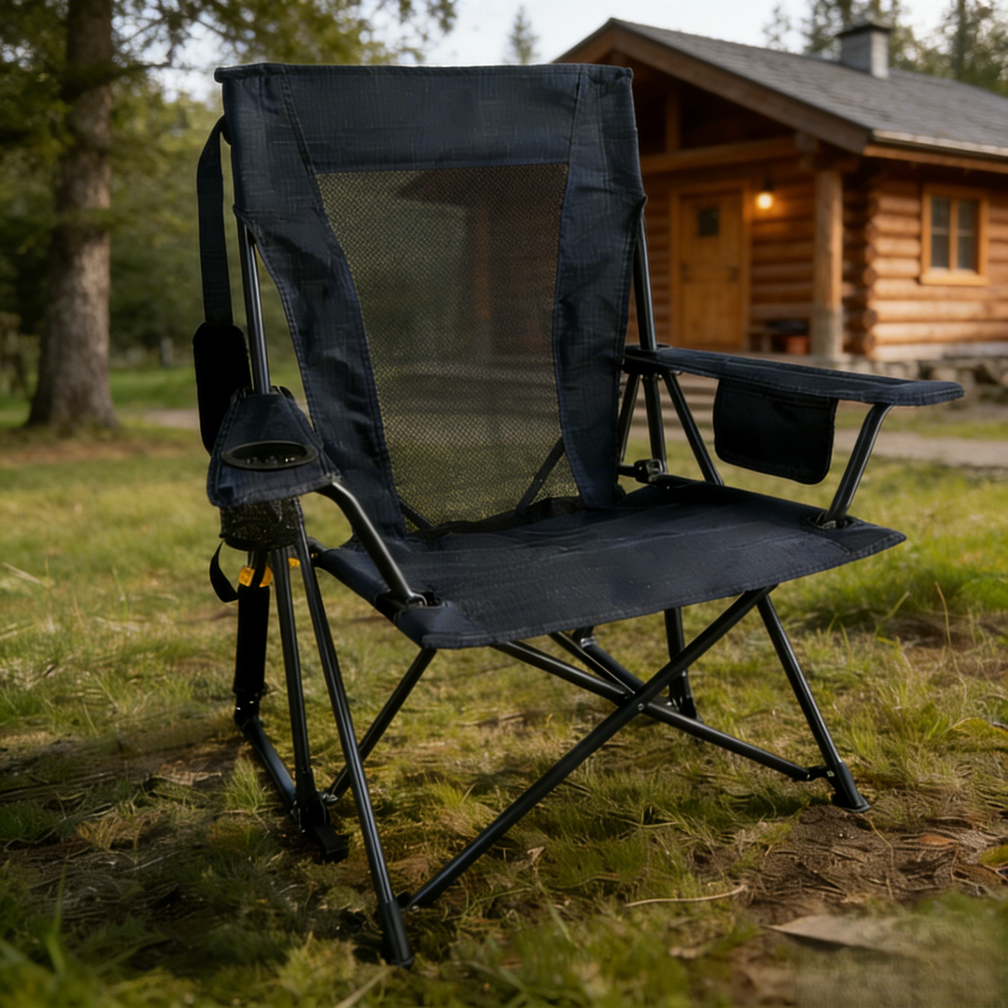 Cozylife Premium Outdoor Folding Rocking Camping Chair