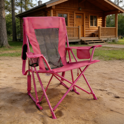 Cozylife Premium Outdoor Folding Rocking Camping Chair