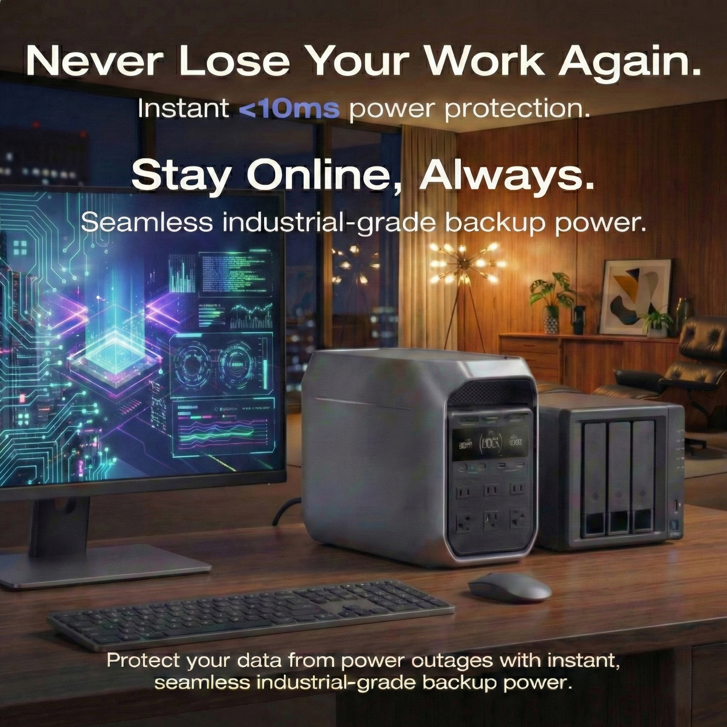 Large Capacity + Fast Charging = Endless Power, Anywhere, Anytime