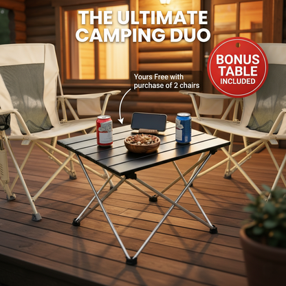 Cozylife Premium Outdoor Folding Rocking Camping Chair